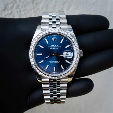 rolex datejust 16264 blue roman dial|rolex datejust 41 blue diamond.